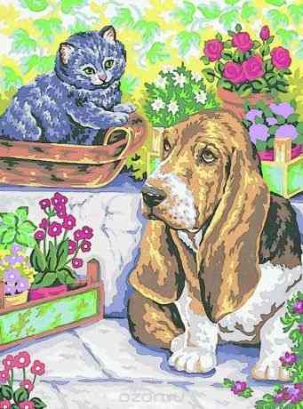 Канва с нанесенным рисунком "Collection D'Art", 40 х 50 см. 10308
