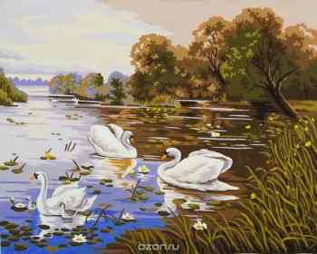 Канва с нанесенным рисунком "Collection D'Art", 50 х 40 см. 11591