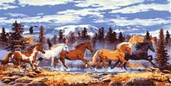 Канва с нанесенным рисунком "Collection D'Art", 45 х 100 см. 13982
