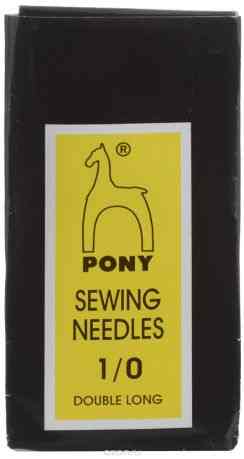 Иглы ручные Pony "Long Darners", цыганка, с золотым ушком, №1/0, 25 шт