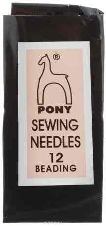 Иглы ручные "Pony", для бисера, №11, 25 шт
