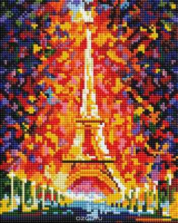 Алмазная мозаика Белоснежка "Париж - огни Эйфелевой башни", 20 х 25 см