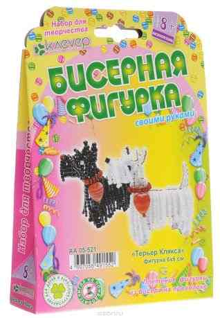 Набор для создания фигурки из бисера "Терьер Клякса"