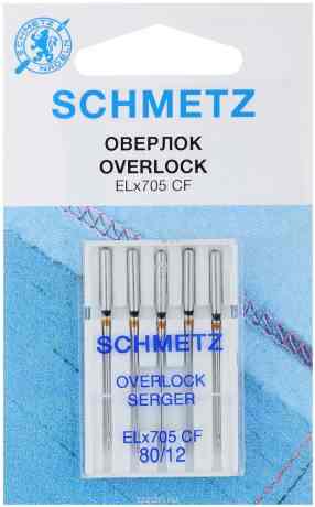 Набор игл для оверлок-машин "Schmetz", №80, 5 шт. 22:40.1.VCS