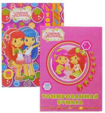 Action! Набор цветной бумаги Strawberry Shortcake 10 листов 2 шт