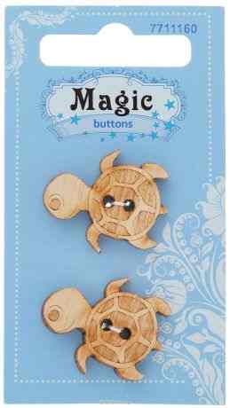 Пуговицы декоративные Magic Buttons "Черепаха", 2 шт