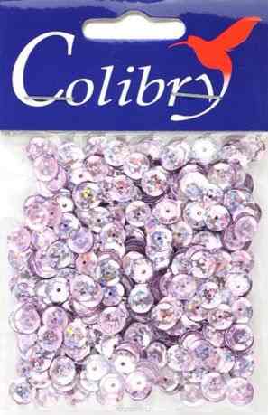 Пайетки граненые голографические "Colibry", 6мм. S02-61-C6