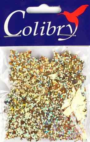 Пайетки фигурные голографические "Colibry". SF02-56-B