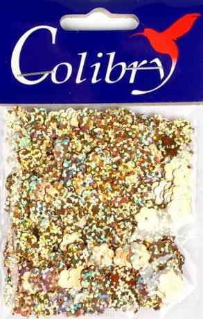 Пайетки фигурные голографические "Colibry", 8мм. SF02-56-FL8