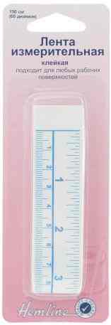 Сантиметр портновский "Hemline", самоклеющийся, 150 см