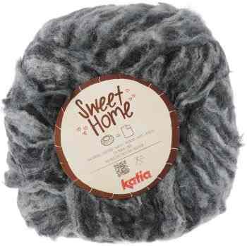 Пряжа для вязания Katia "Sweet Home", цвет: черный, пепельный (103), 600 м, 300 г