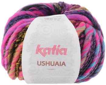 Пряжа для вязания Katia "Ushuaia", цвет: розовый, желтый, голубой (605), 85 м, 100 г