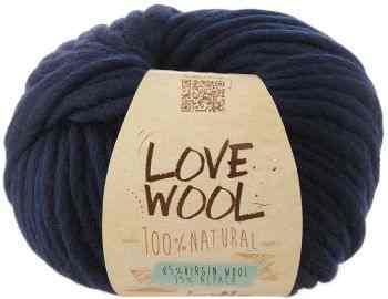 Пряжа для вязания Katia "Love Wool", цвет: темно-синий деним (121), 50 м, 100 г