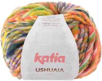 Пряжа для вязания Katia "Ushuaia", цвет: оранжевый, красный, зеленый (622), 85 м, 100 г