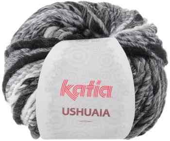 Пряжа для вязания Katia "Ushuaia", цвет: черный, белый (610), 85 м, 100 г