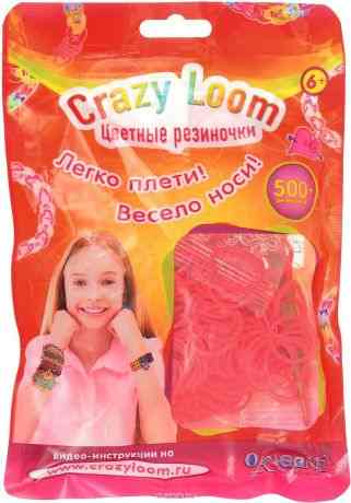 Оригами Набор резиночек Crazy Loom цвет розовый 500 шт