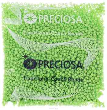 Бисер Preciosa "Ассорти", матовый, цвет: салатовый (16), 10/0, 50 г. 163142