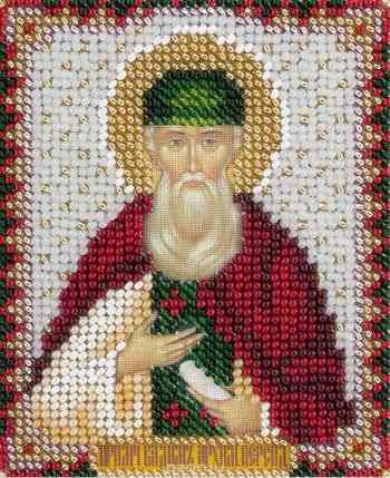 Набор для вышивания бисером Panna "Икона Святого преподобномученика Вадима Персидского", 8,5 x 11 см