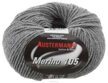 Пряжа для вязания Austermann "Merino", цвет: серый (329), 105 м, 50 г