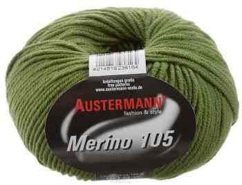 Пряжа для вязания Austermann "Merino", цвет: травяной (339), 105 м, 50 г