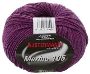 Пряжа для вязания Austermann "Merino", цвет: баклажановый (320), 105 м, 50 г