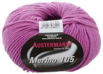 Пряжа для вязания Austermann "Merino", цвет: фиолетово-баклажановый (341), 105 м, 50 г