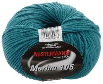 Пряжа для вязания Austermann "Merino", цвет: темно-бирюзовый (333), 105 м, 50 г