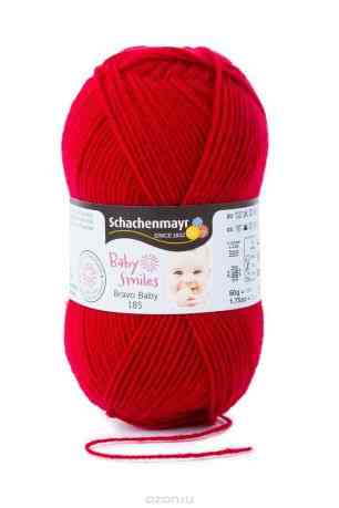 Пряжа для вязания Schachenmayr "Bravo Baby Smiles 185", цвет: вишневый (01031), 185 м, 50 г