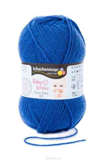 Пряжа Schachenmayr "Bravo Baby Smiles 185", 185 м, 50 г, цвет: джинсовый. 9801212-01052