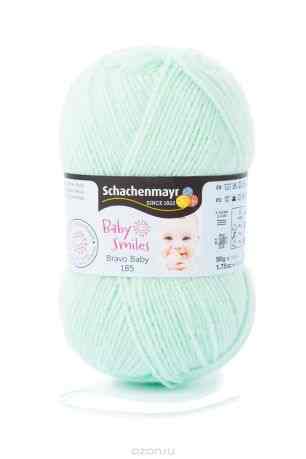 Пряжа для вязания Schachenmayr "Bravo Baby Smiles 185", цвет: знежно-зеленый (01073), 185 м, 50 г
