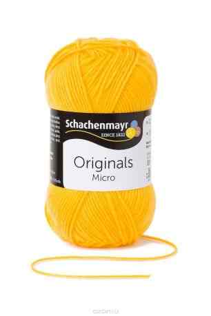 Пряжа для вязания Schachenmayr "Originals Micro", цвет: солнечный (00022), 145 м, 50 г