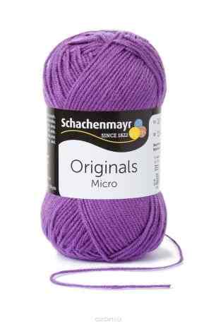 Пряжа для вязания Schachenmayr "Originals Micro", цвет: фиолетовый (00048), 145 м, 50 г