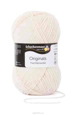 Пряжа для вязания Schachenmayr "Originals Trachtenwolle", цвет: белый (00002), 185 м, 100 г