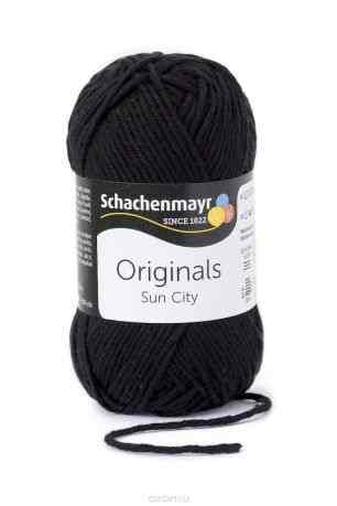 Пряжа для вязания Schachenmayr "Originals Sun City", цвет: черный (00199), 97 м, 50 г
