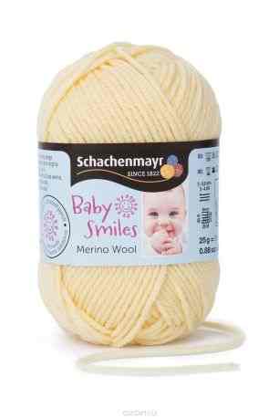 Пряжа для вязания Schachenmayr "Baby Smiles Merino Wool", цвет: нежно-желтый (01021), 85 м, 25 г
