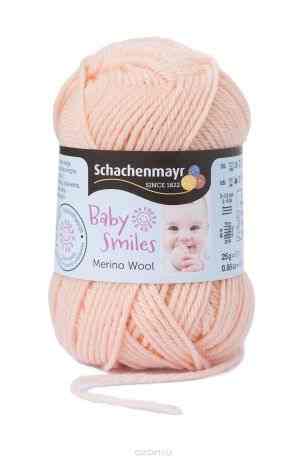 Пряжа для вязания Schachenmayr "Baby Smiles Merino Wool", цвет: персиковый (01023), 85 м, 25 г