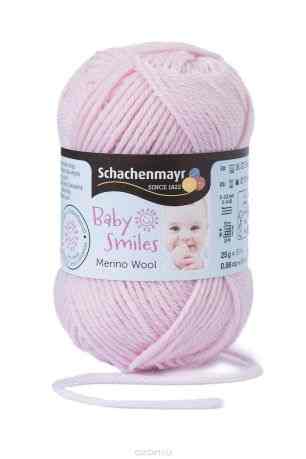 Пряжа для вязания Schachenmayr "Baby Smiles Merino Wool", цвет: светло-розовый (01035), 85 м, 25 г
