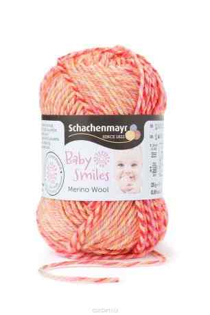 Пряжа для вязания Schachenmayr "Baby Smiles Merino Wool", цвет: красный, желтый (01081), 85 м, 25 г