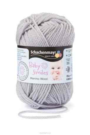 Пряжа Schachenmayr "Baby Smiles Merino Wool", 85м, 25г (01090, grau, серый) 9807396-01090