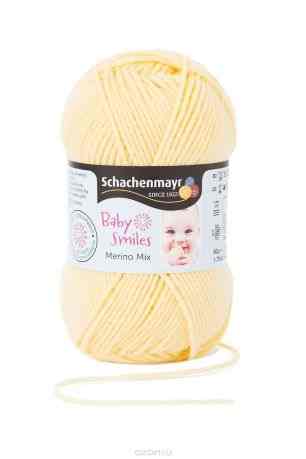 Пряжа Schachenmayr "Baby Smiles Merino Mix", 120м, 50г (01021, vanilla, нежно-желтый) 9807561-01021
