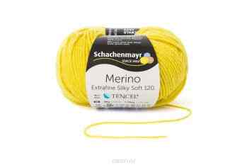 Пряжа Schachenmayr "Merino Extrafine Silky Soft 120", 120м, 50г (00523, quitte, айва (желтый) 9807567-00523