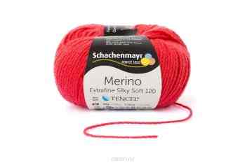 Пряжа для вязания Schachenmayr "Merino Extrafine Silky Soft 120", цвет: томатный (00530), 120 м, 50 г