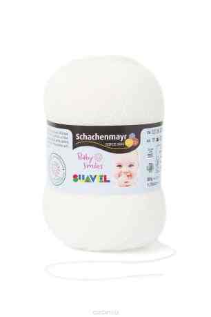 Пряжа для вязания Schachenmayr "Baby Smiles Suavel", цвет: белый (01002), 366 м, 50 г
