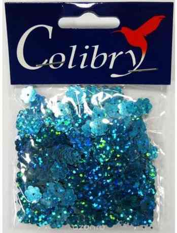 Пайетки фигурные голографические "Colibry", 8мм. SF02-62-FL8