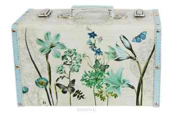 Шкатулка для рукоделия "Бирюзовый луг", 24 х 8 х 15 см. TL4872S