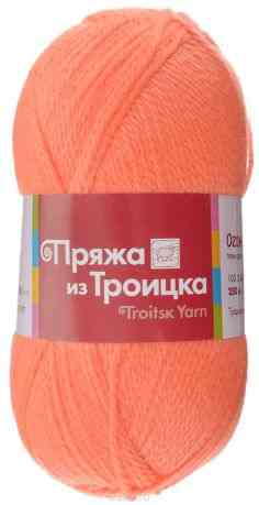 Пряжа для вязания "Огонек", цвет: оранжевый неон (0498), 250 м, 100 г, 10 шт
