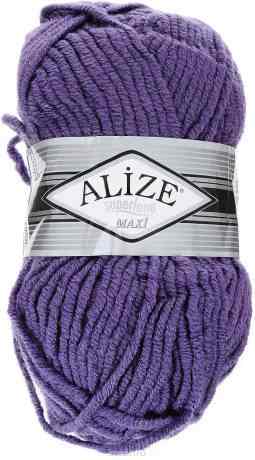 Пряжа для вязания Alize "Superlana Maxi", цвет: фиолетовый, 100 м, 100 г, 5 шт