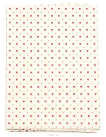 Ткань Кустарь "Птички и сердечки №3", 48 х 50 см. AM558011