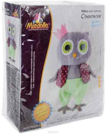 Набор для создания игрушки Miadolla "Совенок", высота 22 см