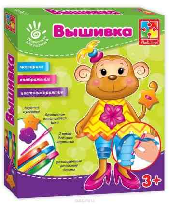 Vladi Toys Вышивка лентами Обезьянка